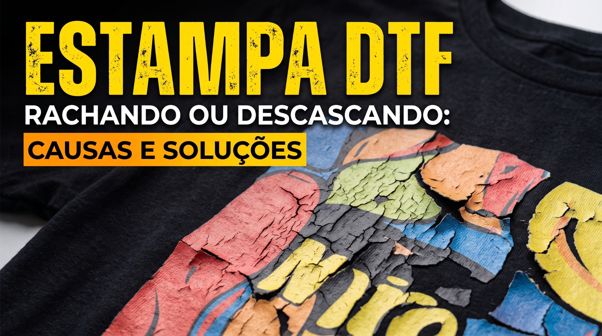 Estampa DTF rachando ou descascando: causas e como resolver - guia prático Flowtex